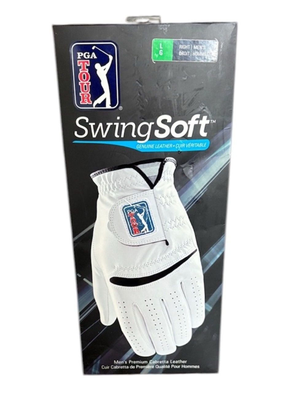 PGA Tour SwingSoft Leather Golf Glove - Right Men’s Large - NEW in package
